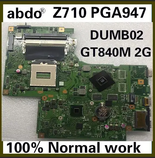 Материнская плата abdo DUMB02 MAIN B0AR REV2.1 для Lenovo Ideapad Z710 материнская ноутбука PGA947 HM87 DDR3