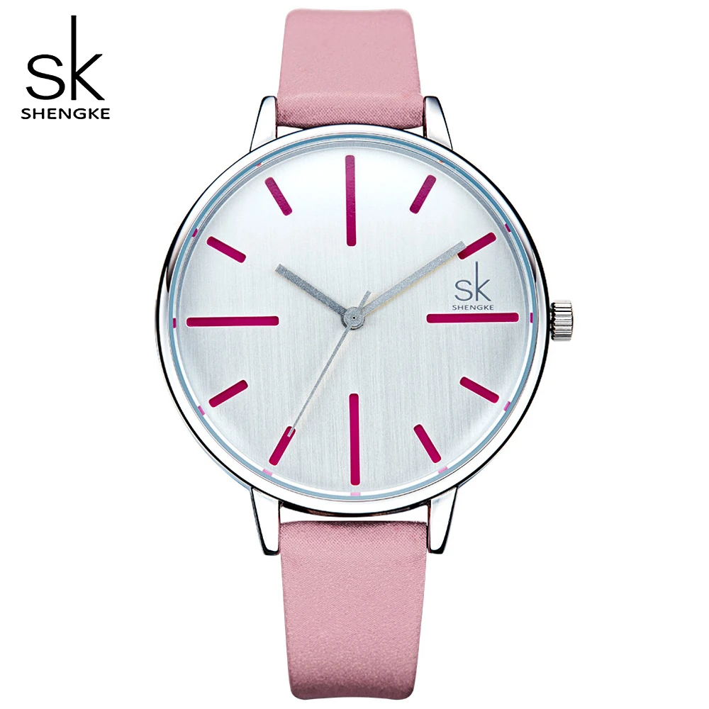 Женские кварцевые часы Shengke с кожаным ремешком|watch best|watch brandwatch brand women |