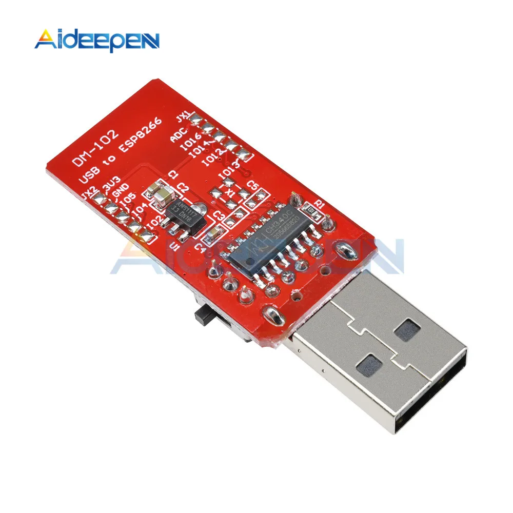 

CH340 USB to ESP8266 ESP8266 ESP-07 Wireless Wifi Developent Board Module for Arduino Driver Programmer Adapter Board