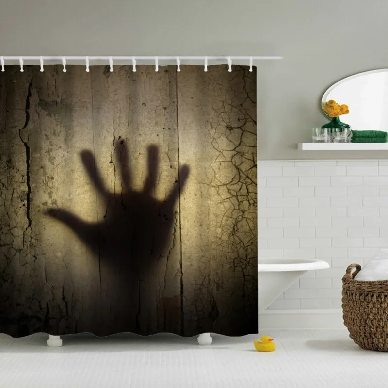 

Halloween Waterproof Mildew Resistant Fabric Polyester 100% Shower Curtain 180*180 Cm