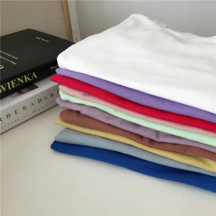 Colorfaith, новинка, женская футболка, весна-лето, Женская Повседневная мода, Круглый ворот, много цветов, хлопок, топы, рубашка, короткие, T8008