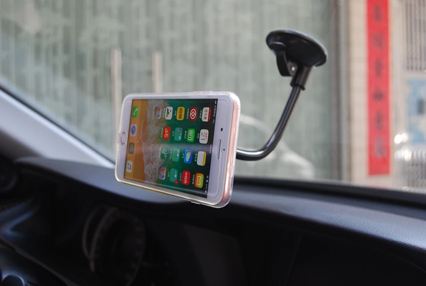 Magnetic Car Holder Windshield Magnet Car Phone Holder Flexible Tube Car Holder Easy One-hand Display Stand Mount Support