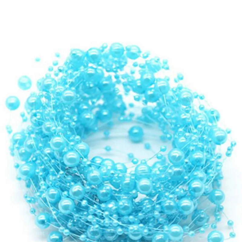 5 м цветов жемчужная Цепочка Из Бисера рыболовные лески в виде капель свадебные