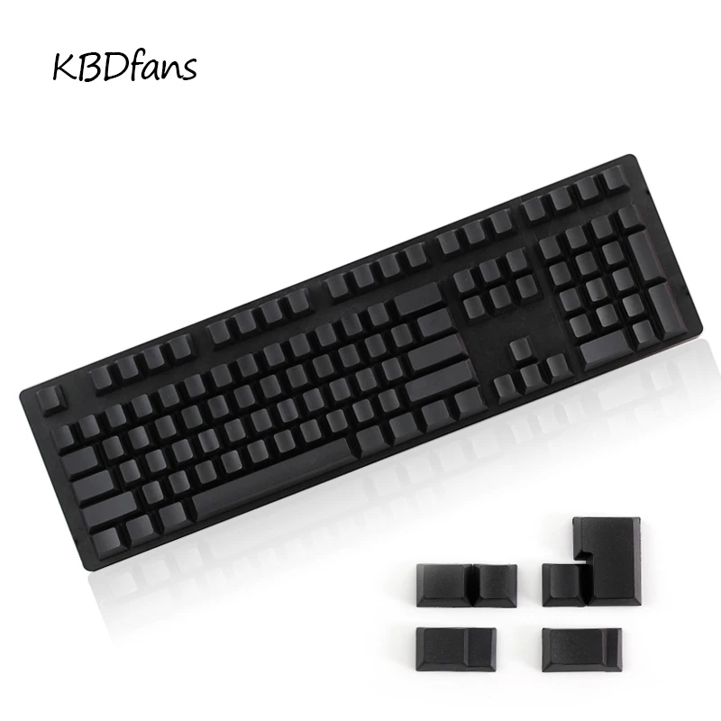 Kbdfans пустой PBT Keycap серый вишневый профиль для Cherry MX переключатели механическая клавиатура G803000 3494 G80-3800 ANSI ISOlayout - Цвет: blank black