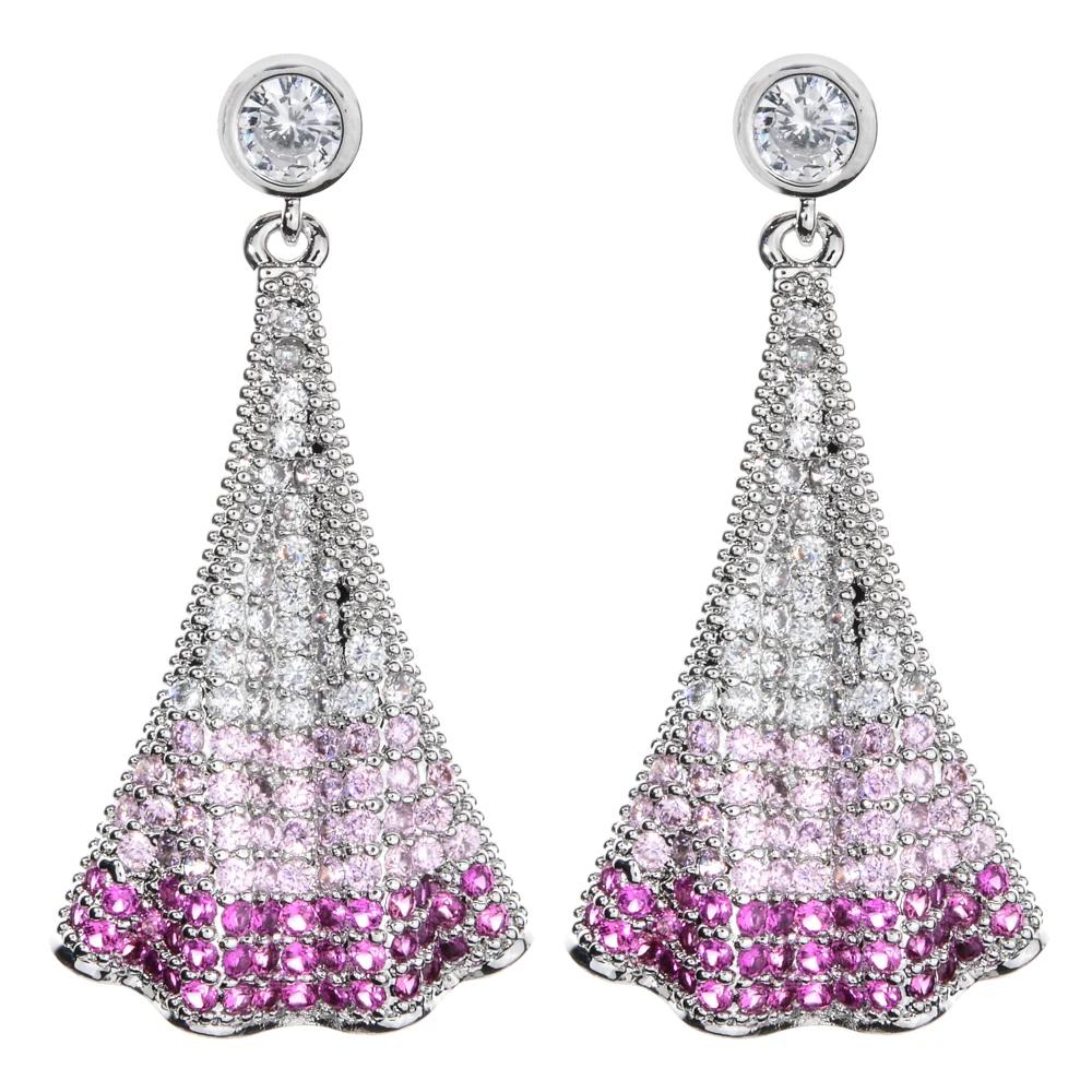 Ярких цветов в Корейском стиле волнистая веерообразные серьги добавить