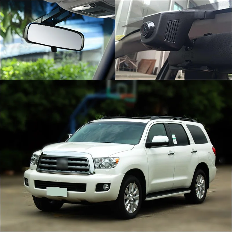 BigBigRoad For Toyota Sequoia APP Control Car Wifi DVR Driving Video Recorder FHD 1080P G-sensor Night Vision