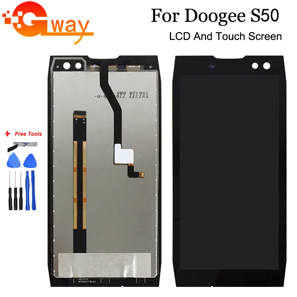 

For 5.7 inch Doogee S50 LCD Display+Touch Screen 100% Tested Screen Digitizer Assembly Replacement+Free Tools