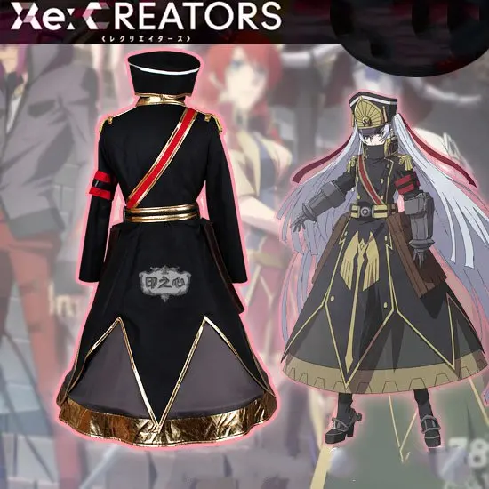 Костюм аниме Re:Creator для косплея Gunpuku no Himegimi костюм адлют униформа вечерние НКИ