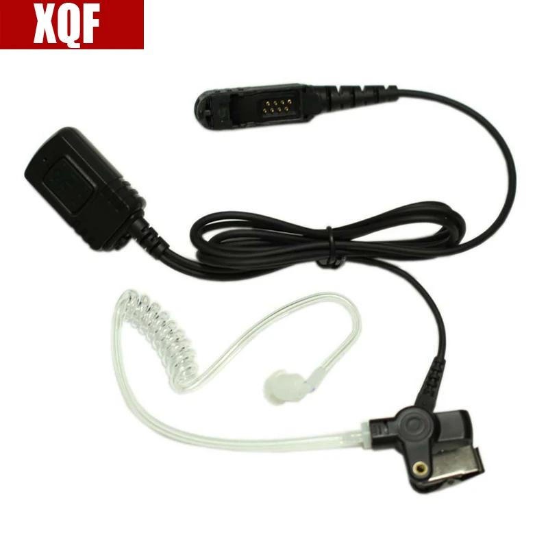 

XQF Pro Covert Acoustic Tube Bodyguard Earpiece Headset Mic for Motorola Radio XPR3300 XPR3500 XIR P6620 XIR P6600 E8600 E8608
