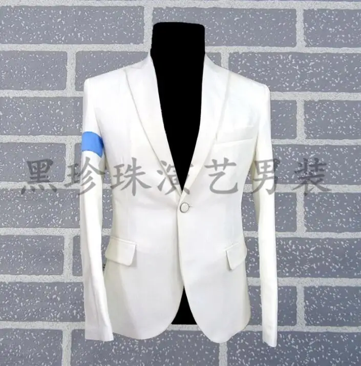 White black men suits designs masculino homme terno stage costumes for singers men blazer dance clothes jacket style dress
