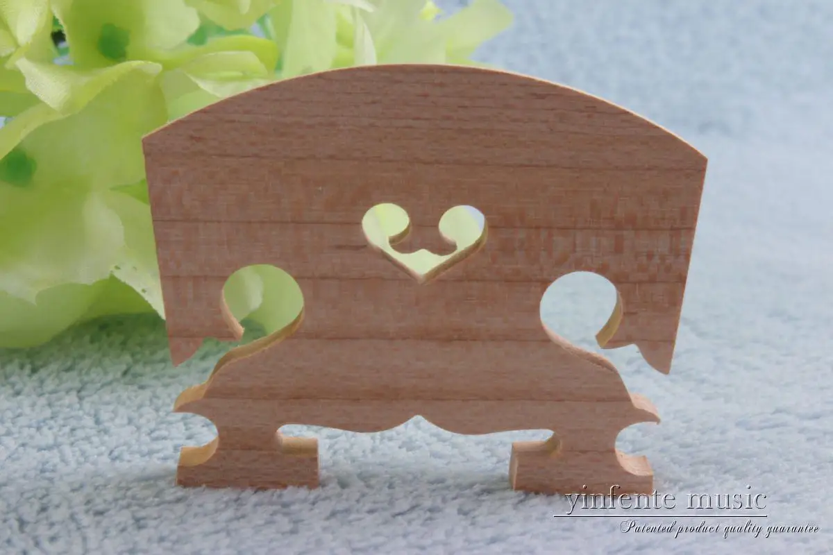 

5pcs 4/4 Violin Bridge Maple wood baroque Style Laser cut Full Size violin Parts
