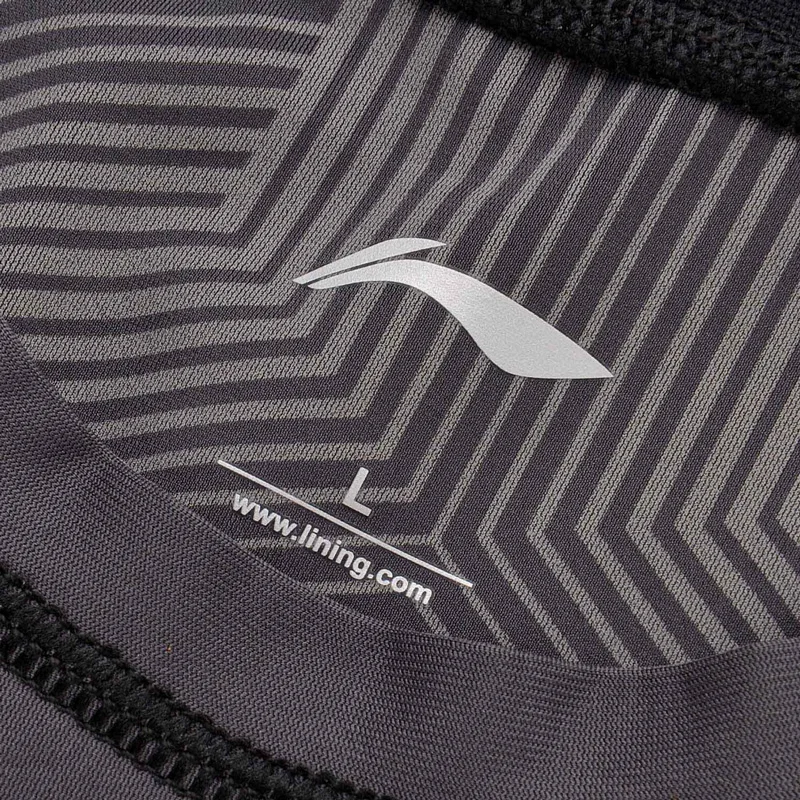 Мужская футболка с длинным рукавом Li Ning облегающая Спортивная подкладкой из
