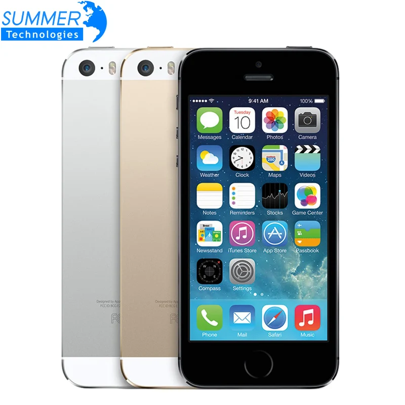Оригинальный разблокирована iPhone 5S сотовые телефоны iOS 4 0 &quotips HD Двухъядерный A7 gps