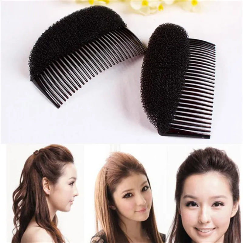 New Fashion Hair Clip Barrettes Hairpins Women Girl Headwear Holder Fluffy Bangs Root Increased Tool Comb Accessories | Красота и
