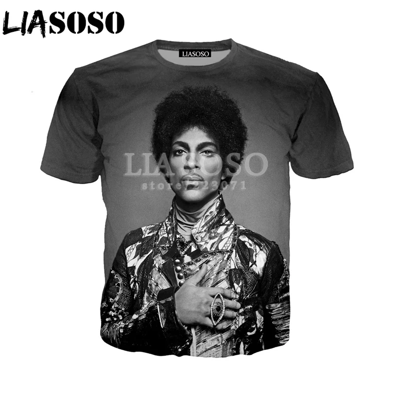 LIASOSO летняя модная мужская и женская футболка с коротким рукавом 3D принтом певицы
