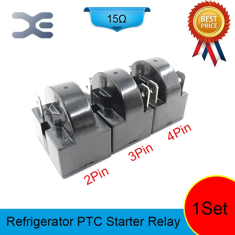 3 шт. 2PIN 3PIN 4PIN 15OHM стартовые части стартер PTC реле холодильник запасные дисплей