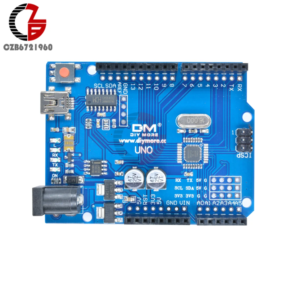 Микроконтроллер CH340 CH340G ATmega328P сменный микроконтроллер ATmega16U2 ATmega328 UNO R3 один