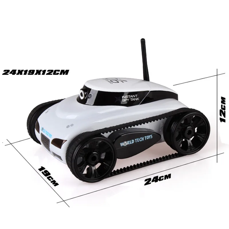Wi-Fi RC Гусеничный Танк Радиоуправляемый автомобиль в режиме реального времени камера автомобили для iPhone iPad iPod приложение с 0.3MP камерой электронная игрушка модель