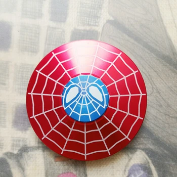 Spiderman no box Спиннер-Спиннер Капитан Америка, Железный человек Человек-паук Халк супер герой Avenders Fingertip лучший ручной Спиннер крутая металлическая игрушка на палец - Цвет: Spiderman no box