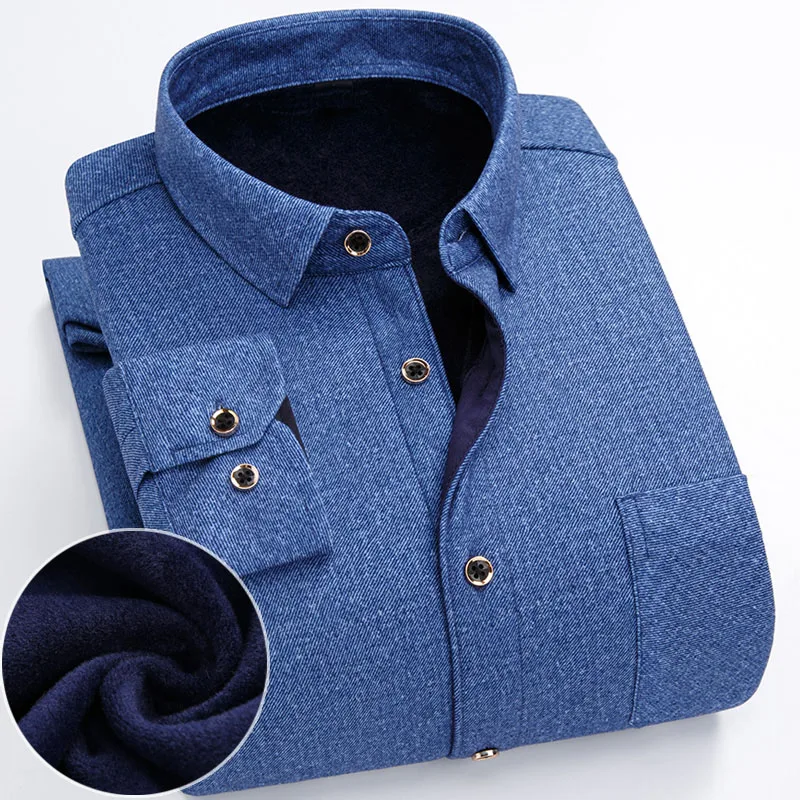 MFERLIER, мужские рубашки в клетку, 5XL, 6XL, 7XL, 8XL, плюс размер, флис, зима, осень, толстый, теплый хлопок, большой размер, повседневные рубашки для мужчин