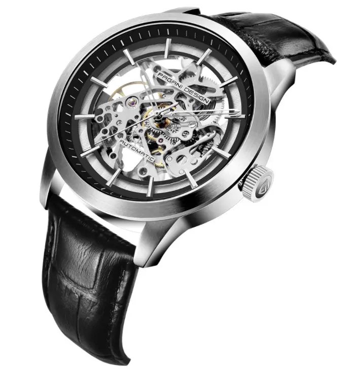 Мужские новые автоматические механические часы Tourbillon роскошные модные и