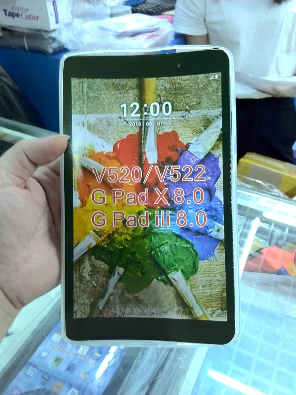 Ультратонкий Мягкий силиконовый защитный чехол X Line из ТПУ для планшета LG G PAD 8 0