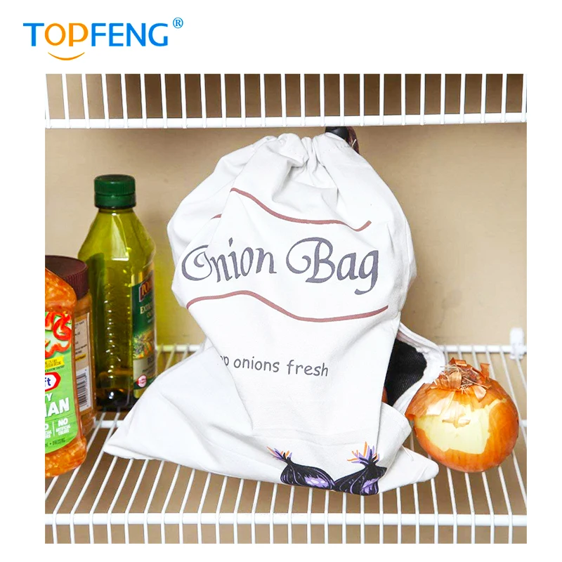 Многоразовые Пакеты для хранения овощей TOPFENG картофеля и лука прочные пакеты без