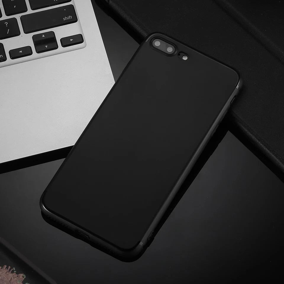 Чехол для Apple Iphone 6 чехол 6S черный из ТПУ телефона матовая отделка тонкий профиль