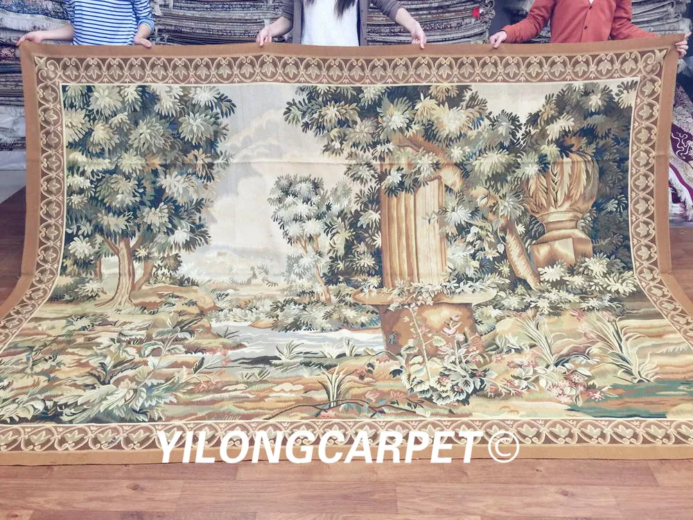 Goede Yilong 7.3 'x10 'Nieuwe Gobelin Foto Wandtapijt Hand Made Grote Aubusson Voor Muur Deco (Au42-7.3x10.2)