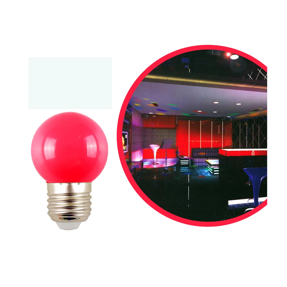 Colorful E27 110V 220V Red blue green white yellow blubs Energy Saving LED Ball Light Bulb Globe Lamp holiday Atmosphere light | Освещение
