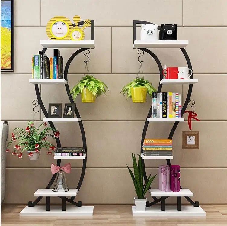 

Living room household flower shelf, shelf, iron pot shelf, multi-storey indoor balcony, floor-mounted multi-meat plant shelf