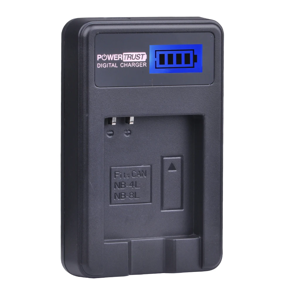 Фото Аккумулятор PowerTrust на 1200 мА · ч NB-4L NB, 4 л, NB4L + зарядное устройство USB с ЖК-дисплеем для Canon IXUS 60, 65, 80, 75, 100, I20, 110, 115, 120, 130, IS 117, 220, 225 №3