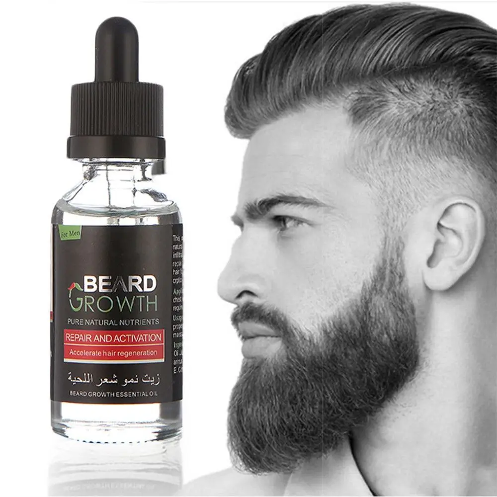 1 Bottle Pro Men Beard Fast Growth Enhancer Facial Nutrition Moustache Grow Shaping Tool Hair Care products | Красота и здоровье