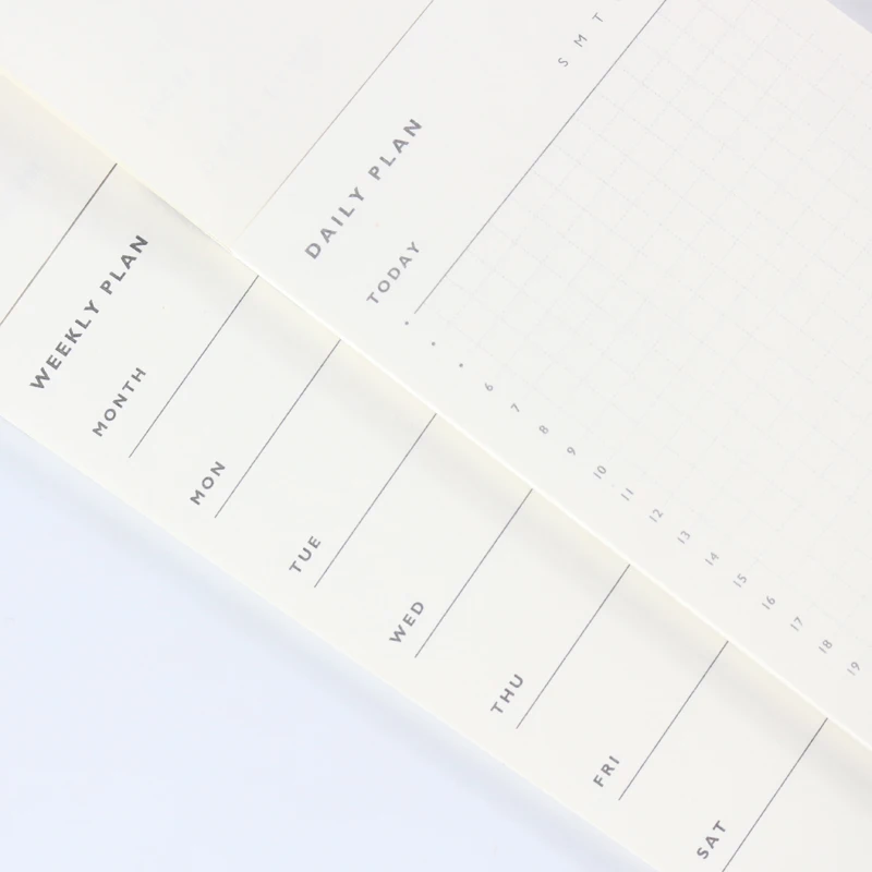 Классический офисный обувной портативный ежедневник Domikee еженедельный планер