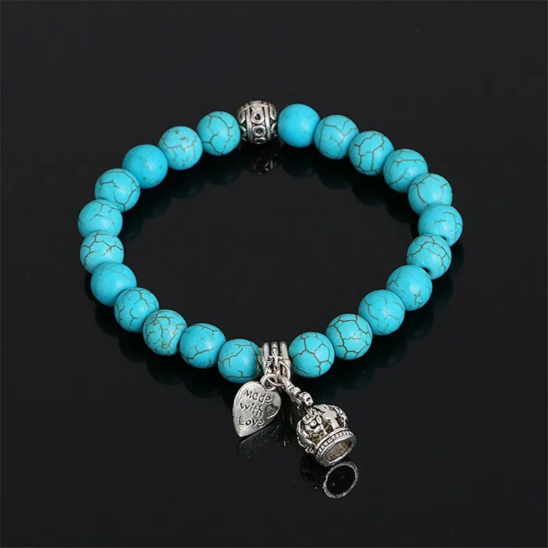 Новое поступление мужские бисерные ювелирные изделия 5 цветов лавовые камни