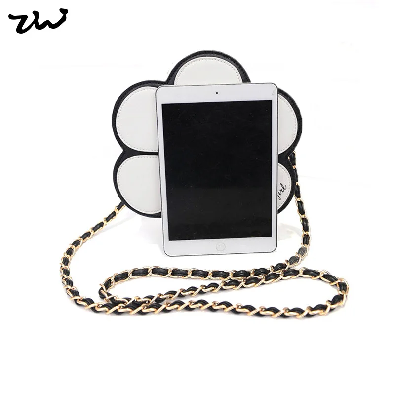 Белый сумка Новая Мода Известных Дизайнеров Большой Цветок Стиль Сумка Для