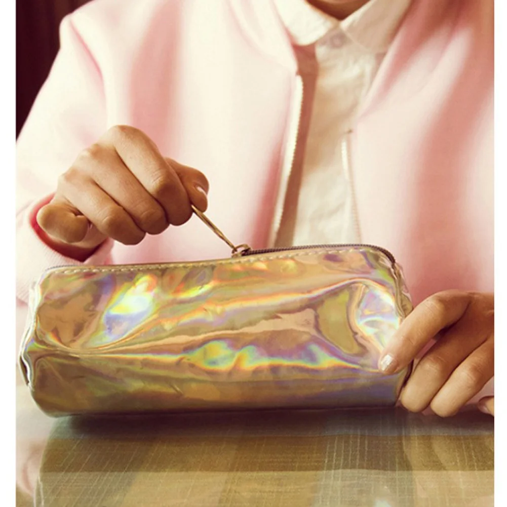 1 шт. Женская модная косметичка прозрачная голографическая лазерная сумка для