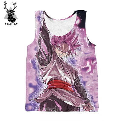 Vest YOJULY жилет унисекс с 3D принтом для мужчин/женщин Dragon Ball Z DBZ Broly Broli Saiyan Goku аниме Harajuku Повседневный забавный жилет с круглым вырезом VE07 - Цвет: Vest