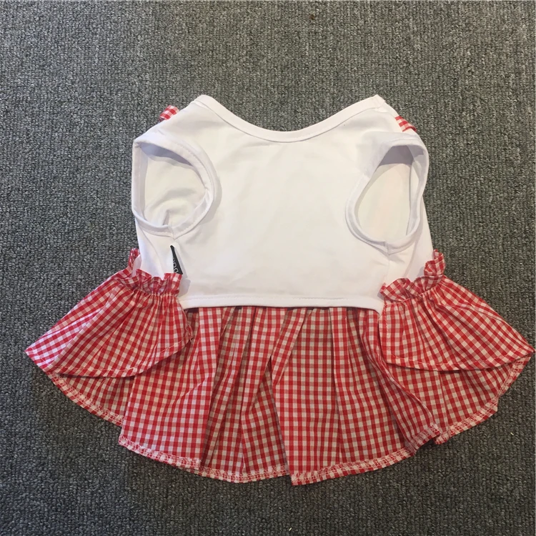French Bulldog Clothes Summer Dog Dress Pug Clothing Schnauzer Cotton Skirt | Дом и сад