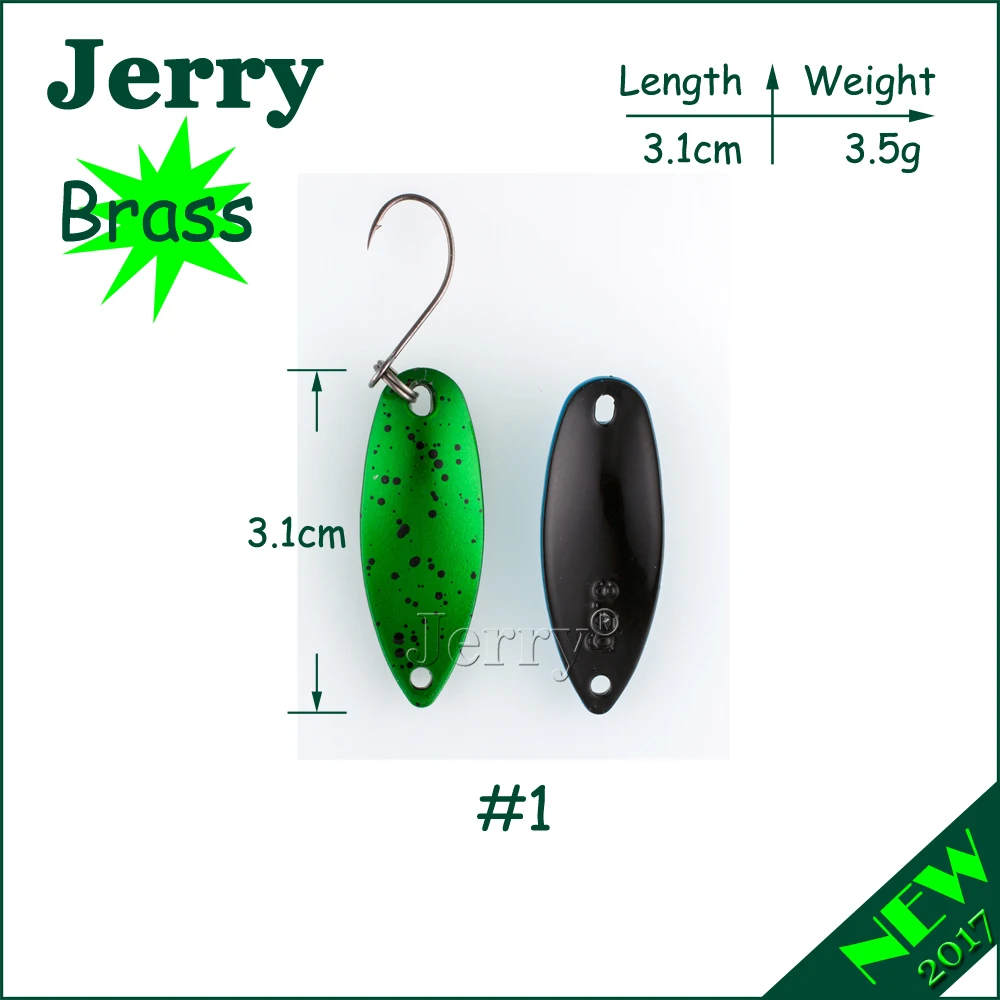 Jerry 1 шт. рыболовные приманки жесткие расплавленные литые цветные форели ложки