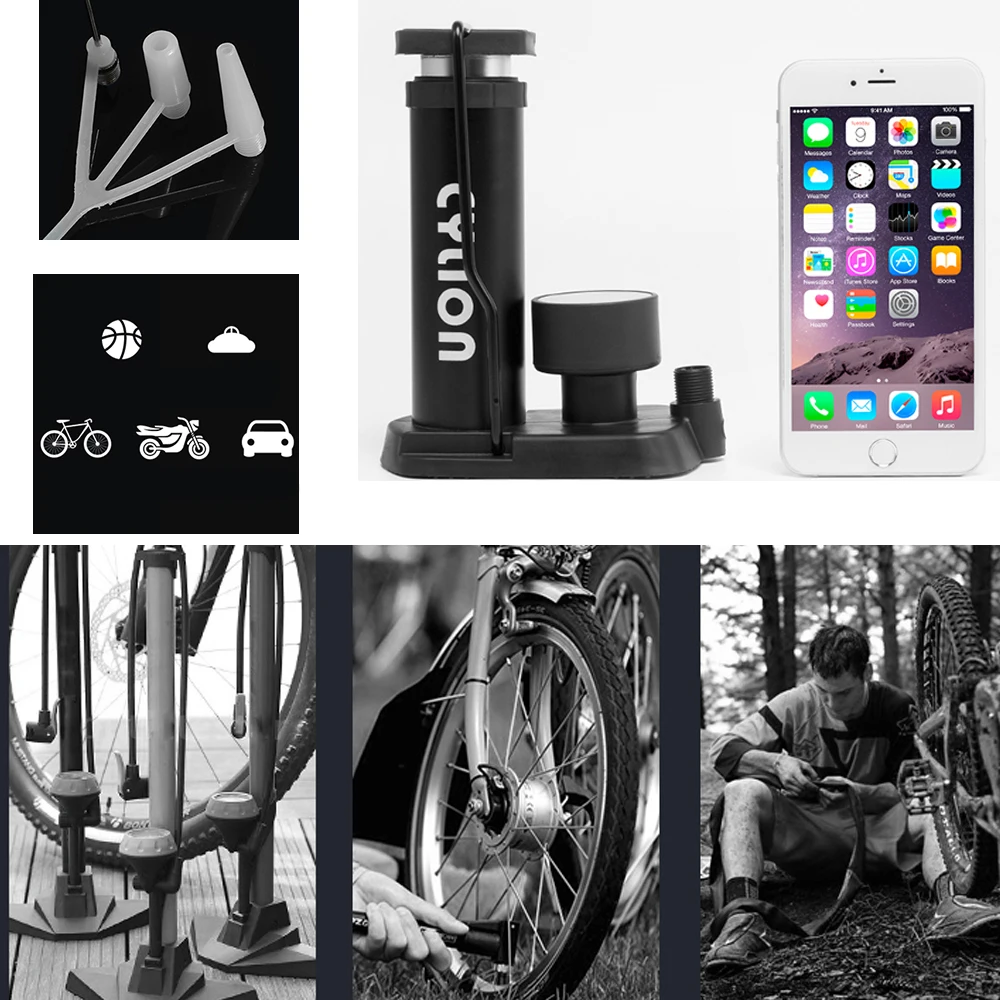 Мотоциклетный насос для накачивания шин Moto Foot Air Portable Mini Tire Inflator для Suzuki GSX250 GSX550 GSX600 GSXR1000 GSXR1100 Katana.