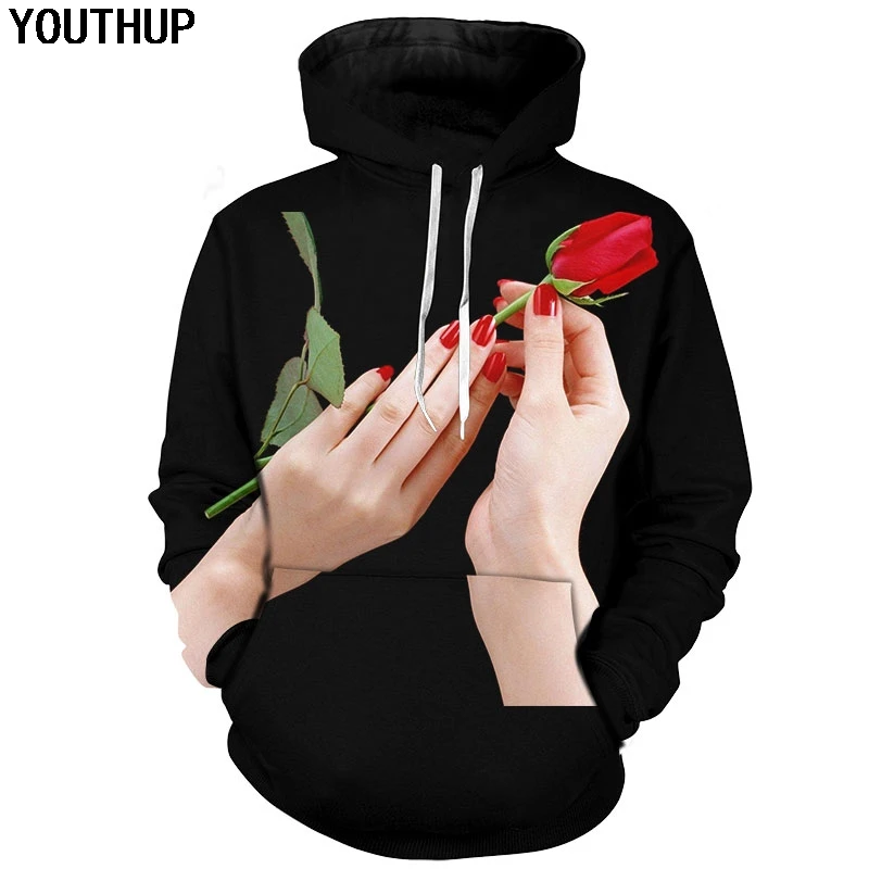 Толстовка YOUTHUP Мужская 3d с капюшоном и принтом|Мужские толстовки свитшоты| |