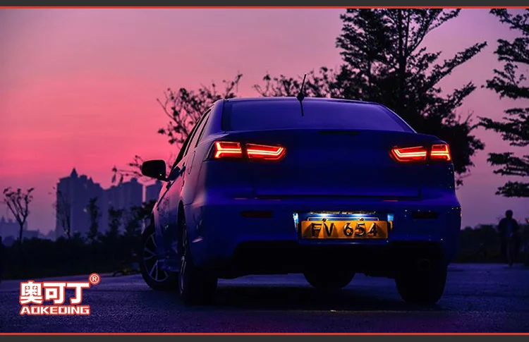 AKD автомобильный Стайлинг задний фонарь для Mitsubishi Lancer EX задний светильник s 2008- светодиодный задний светильник сигнальный светодиодный DRL Стоп задний фонарь аксессуар