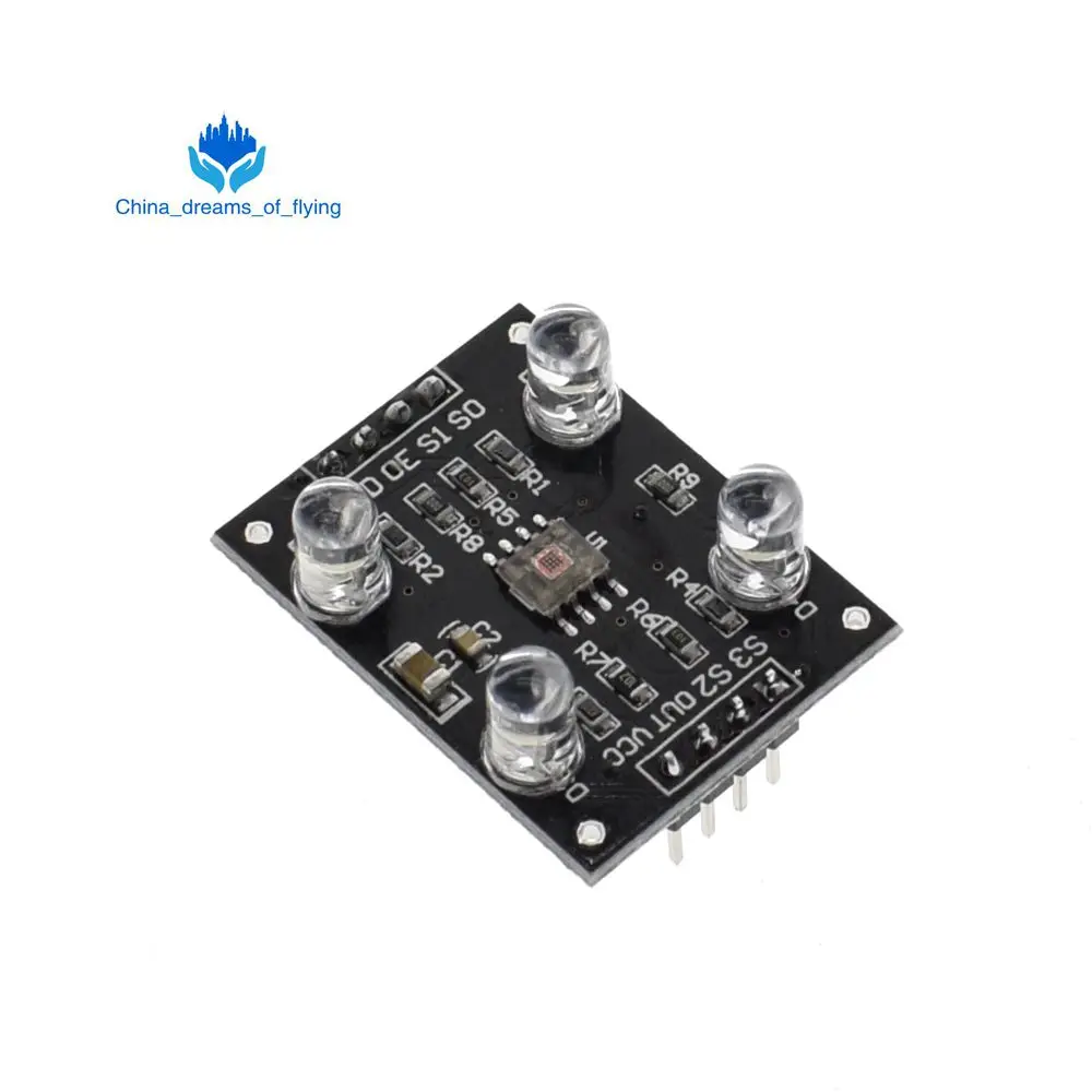 TZT датчик распознавания цвета TCS230 TCS3200 модуль распознавания цвета для arduino DIY модуль DC 3-5 в вход
