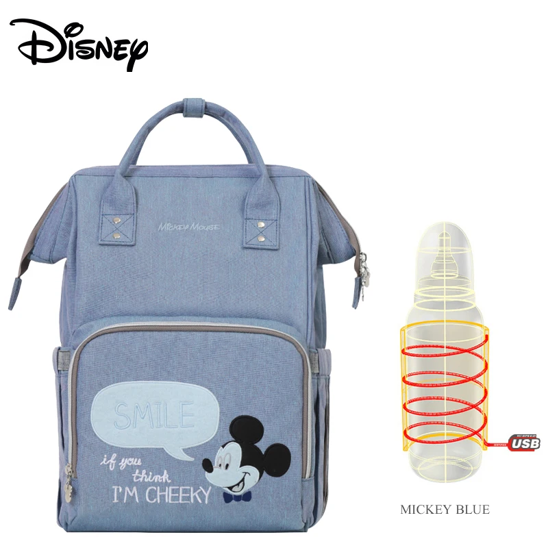 24 Disney Minnie Mummy сумка для подгузников для беременных Большая вместительная сумка для подгузников с Микки Маусом рюкзак для путешествий Сумки для ухода за ребенком - Цвет: 24