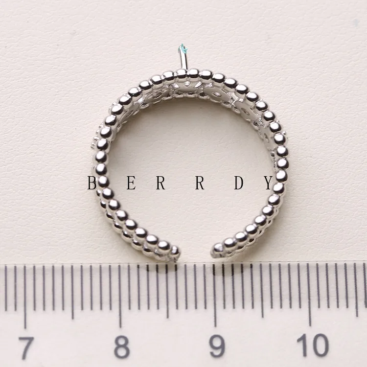 Уникальные Модные Pearl Ring крепления, выводы кольцо, регулируемое кольцо Jewelry Запчасти фитинги очарование аксессуары серебряные украшения