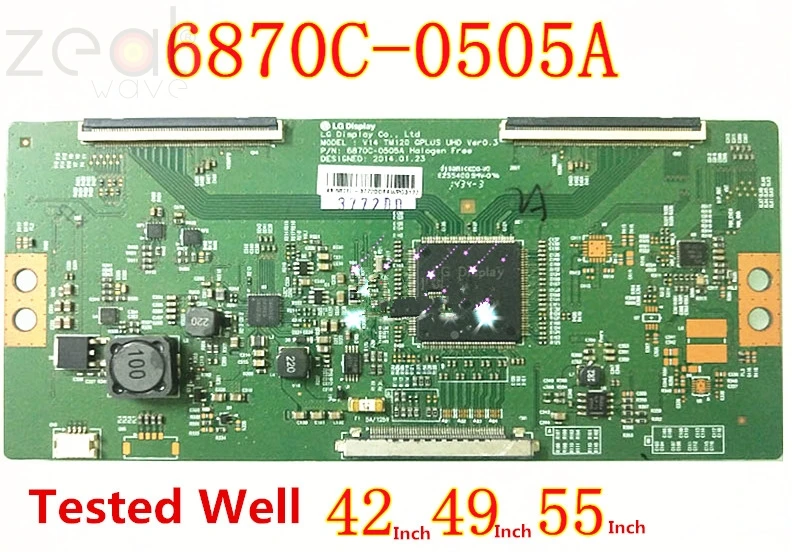 Для 6870C 0505A 0505B 0505C Logic Board Konka Changhong LG Screen TV 42 inch 49 55 49E710U|ЖК-экраны и панели для