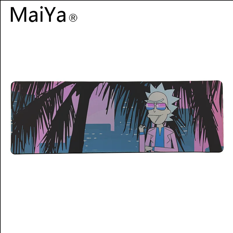 Lock Edge 40X90cm Maiya высокое качество Рик и Морти красивый коврик для мышки в стиле аниме большой коврик для мыши клавиатуры коврик - Цвет: Lock Edge 40X90cm