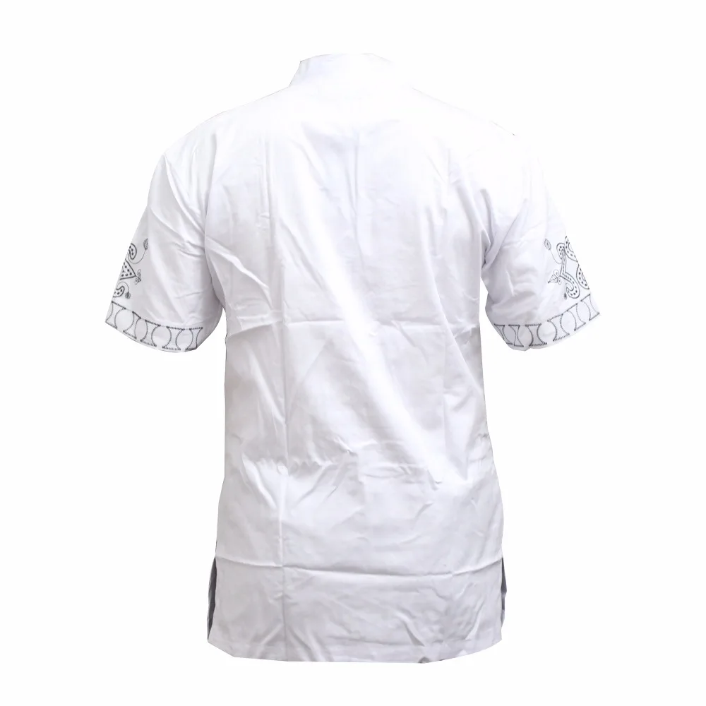 Dashikiage Африканский 4 цвета хлопок Dashiki вышитые традиционные рубашки унисекс в нигерийском стиле местный Анкара Топ