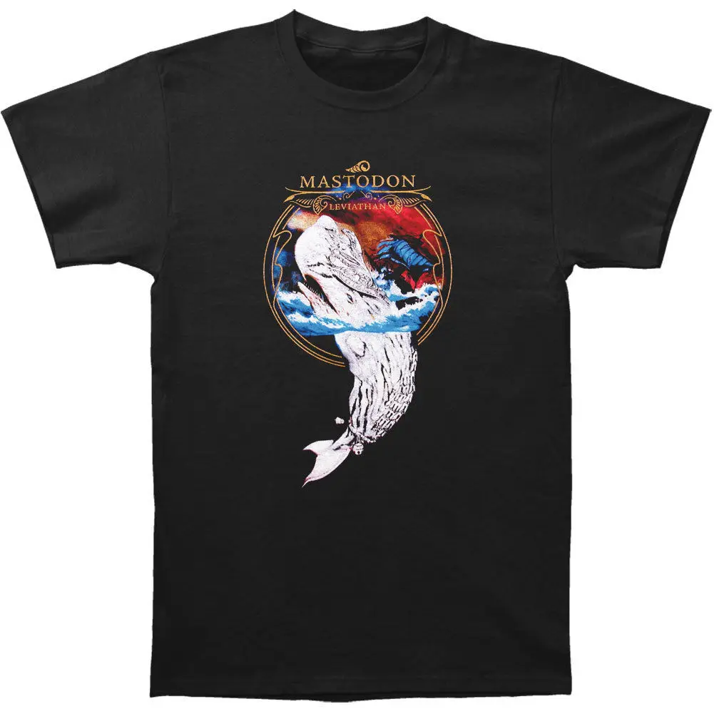 Mastodon Мужская Левиафан футболка черные хлопковые футболки для мужчин хлопковая
